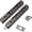 Black, variant on Duslogis 2 Pcs Door Flush Bolts, 6 Inch Stainless Steel Security Door Locks Concealed Slide Bolt Lock with Screws for French Doors, Wood Doors, Composite Doors, Double Doors (Black)