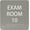 Clean Grey, variant on ADA CENTRAL SIGNS - 6" X6" Exam Room 10 Sign - ADA Compliant Tactile Graphics Grade 2 Braille Text Acrylic Wall Signs - Educational Institution Directional Assistance Test Center Door Sign for Schools