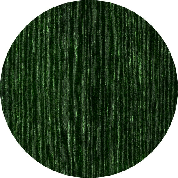 Ahgly Company Indoor Round Oriental Green Modern Area Rugs, 7' Round