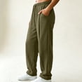 thumbnail image 5 of ClodeEU Women's Drawstring Elastic Waist Jogger Pants,Casual Loose Solid Color Pant With Pockets ,Women's Plus L, 5 of 5