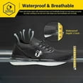thumbnail image 3 of Waterproof Steel Toe Shoes For Men Women Lightght Slip Resistant Comfortable Fety Work Sneakers Construction, 3 of 5