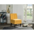 thumbnail image 5 of 33.5" Oliver Yellow Fabric Storage Armless Accent Chair, 5 of 5