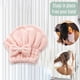 thumbnail image 5 of Paquete de toallas de microfibra para el cabello seco Laklulu, gorro de ducha con lazo, paquete de gorro de ducha en rollo para regalo de mujer, 2 paquetes, 5 of 5