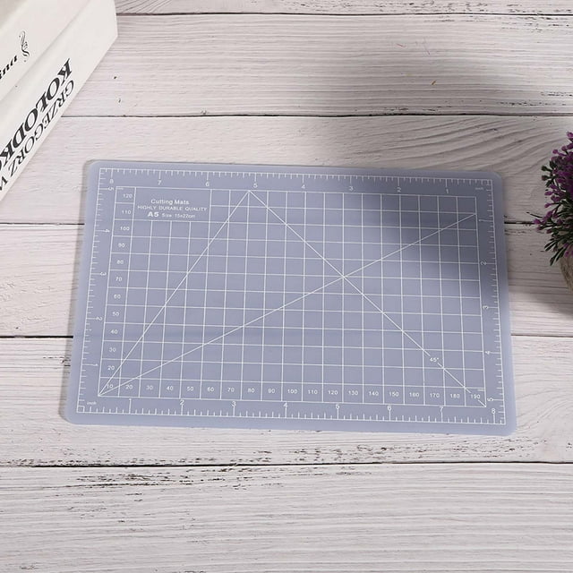 Tapis de Découpe Translucide Planche d'Artisanat Antidérapante Auto-Récupération, Sans Réflexion, Protège Bureau avec Tapis de Découpe pour Maison Bureau