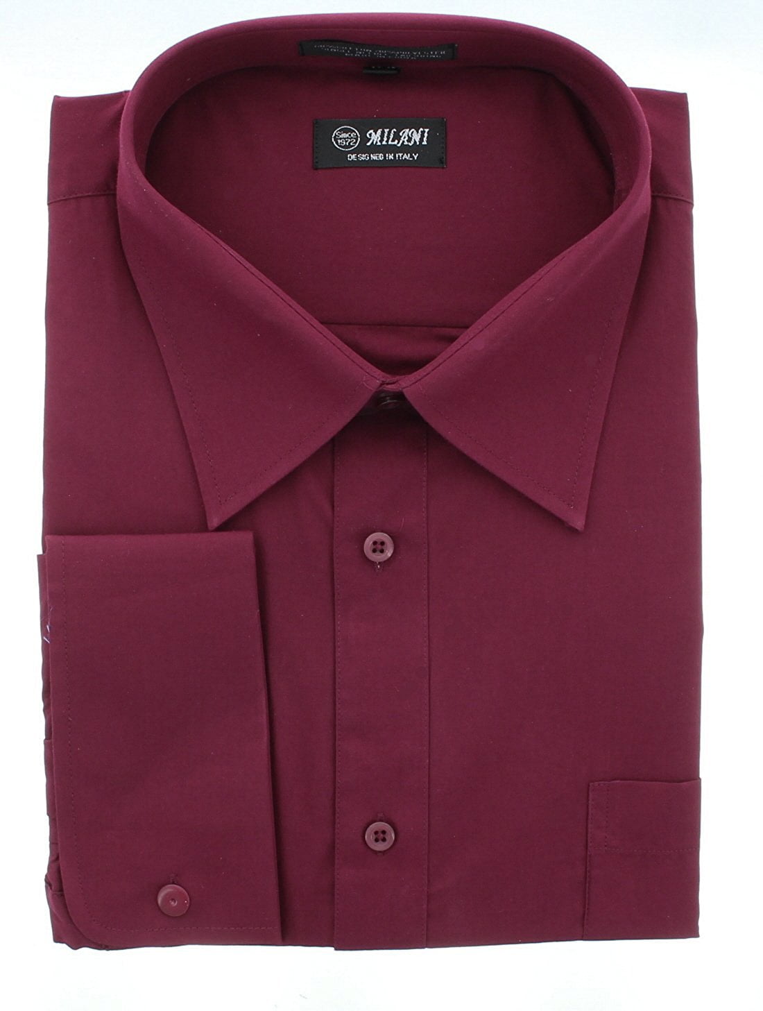 Milani - Standard Fit Dress Shirt With French Cuffs - Walmart.com