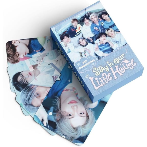 Stray kids 6th Fan Meeting Stay in Our Little House Lomo Card Set - 55PCS Kpop Photocards, Collectible Merch for Stay Fans