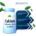 thumbnail image 3 of Calcium 600MG + Vitamin D 800 IU - Bone & Joint support - 100 tablets, 3 of 5