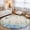 Blue Brown, variant on Round Rugs 8 Ft, Blue Hydrangea Non Slip Area Rugs for Kitchen Bedroom Entryway, Spring Summer Eucalyptus Wooden Washable Carpet Runner Rug Floor Mats for Bedroom Home Decor