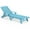 Light Blue, variant on SERWALL Patio Chaise Lounge Chair, 78'' HDPE Outdoor Lounge Chair 5 Positions Pool Lounger Light Blue