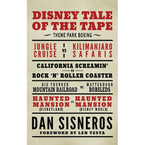 Disney Tale of the Tape: Theme Park Boxing, (Hardcover)
