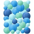 thumbnail image 1 of 40Pcs Paper Lanterns Chinese Japanese Paper Lanterns Classroom Party Decorations Ceiling Hanging Decor for Home Wedding Graduation Party(4'', 6'', 8'', 10'',Multicolor), 1 of 6