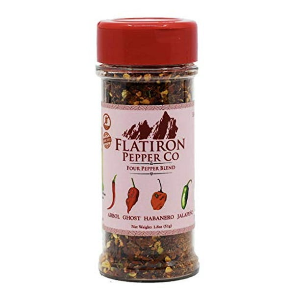 Flatiron Pepper Co Four Pepper Blend. Premium Red Chile Flakes