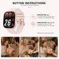 thumbnail image 2 of Minsxk Women 1.88''Smart Watch, with Answer Make Call/IP68 waterproof/10 days standby, with Fitness Tracker,fits for Android iPhone Devices（Pink）, 2 of 8