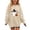 Khaki, variant on Cethrio Girls Halloween Sweatshirts Size 7-8 T, Fall Graphic Fleece Lined Long Sleeve Halloween Tops Khaki