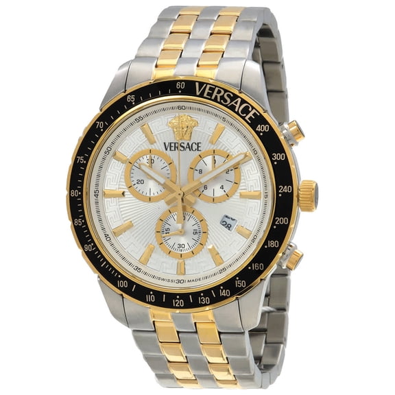 Versace Sport Chrono Quartz Silver Dial Men's Watch VEZCA0624