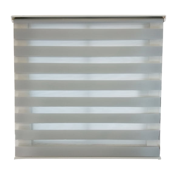 Persiana sheer elegance color gris, medida 150cm de ancho y 180cm de alto, controla la privacidad de luz. Vanguardista