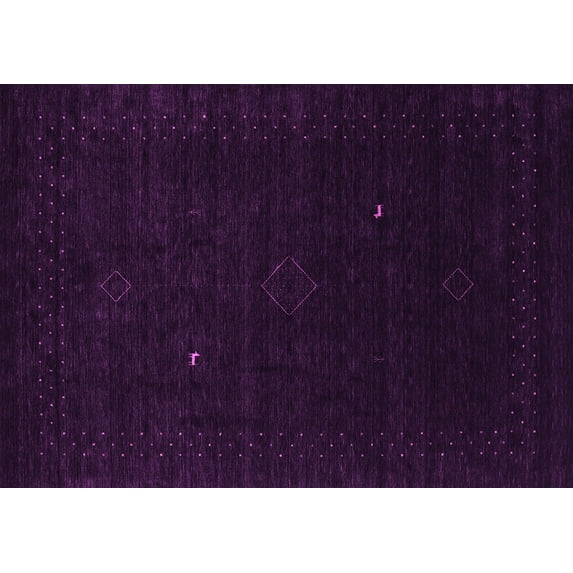 Ahgly Company Indoor Rectangle Abstract Pink Contemporary Area Rugs, 2' x 5'