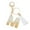 M, variant on Custom Letter Keychain Translucent Resin Pendant Name Keyring Durable Stylish Accessory for Keys Bags