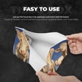 thumbnail image 3 of Goofa Cows Cattles Pattern Triangle Square Tissue Box Cover, Modern PVC Leathe Facial Paper Holder,Decorative Holder/Organizer for Bathroom Vanity Countertop, 3 of 9