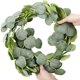 thumbnail image 4 of Guirnalda de eucalipto Artificial de 36 piezas, guirnalda Artificial de dólar de plata, planta de vid de hoja verde de eucalipto para decoración de boda Ormromra WRJM-454, 4 of 7