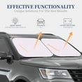 thumbnail image 4 of Naloa Kawaii Cat Paw Print 2-Piece Windshield Sunshade,Foldable Car Front Window Sun Shades,for Most Sedans SUV Truck-Medium, 4 of 6