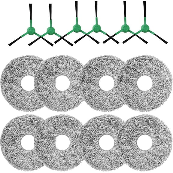 Vacuum Replacement Parts Side Brushes Mopping Cloths Mop Pad for iRobot Roomba Plus 505/405 Combo Robot Vacuum Cleaner System Accessories