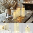 thumbnail image 3 of 24 Pack Acrylic Flameless Candles with Embedded  String LED Pillar Lights Remote Timer for Indoor Outdoor Wedding BBQ Gift, 3 of 7
