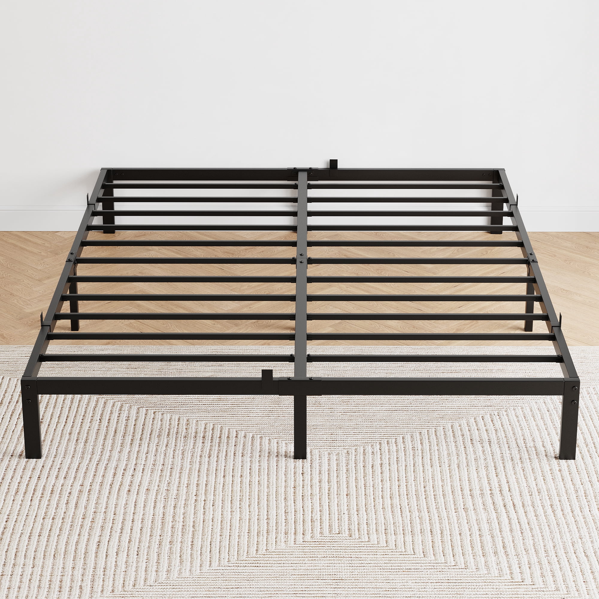 Twin/Full/Queen/King Size Bed Frame with Storage, 6"/8"/10"/14" Metal Platform Bed Frame, No Box Spring Needed, Steel Slat Support, Easy Assembly, Dur-able Bed Frame
