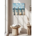 thumbnail image 5 of Wall Art Prints, Beach Seagull Framed Canvas Prints for Bedroom Living Room Bathroom Office, Summer Ocean Birds Blue Oil Painting Gallery Wrap Wall Art Poster for Gifts Home Decor 8"x8", 5 of 9