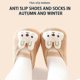 thumbnail image 2 of 1 Pair Sock Shoes Cozy Lovely Soft Non-slip Adorable Keep Warm Plush Toddler Cartoon Bunny Socks Indoor, 2 of 4