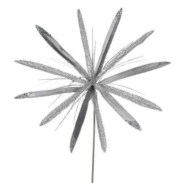 Vickerman OF160527 Tige de Fleur de Papyrus en Étain&44; 24 & 20 Po.