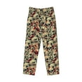 thumbnail image 4 of Fotbe Skulls1 Men's Pajama Pants,Sleepwear Pants,Pj Bottoms Drawstring And Pockets-Medium, 4 of 9
