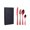 Red, variant on 4-Piece Cutlery Set Stainless Steel Utensils (Knife, Fork, Spoon) for Table Setting Holiday Dinnerware Sets