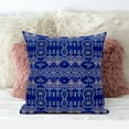 thumbnail image 4 of Amrita Sen Designs  18 x 18 in. Sephalina Paisley Leaves Broadcloth Indoor & Outdoor Zippered Pillow - Navy Blue, 4 of 5