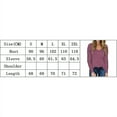 thumbnail image 3 of Women's Basic Tees V Neck With Pocket Loose Fit Long Sleeve Tunic Blouse, 3 of 3