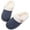 Navy, variant on JeashCHAT Women's Slip On Fuzzy House Slippers Memory Foam Slippers Outdoor Indoor Warm Plush Bedroom Shoes with Faux Fur Lining