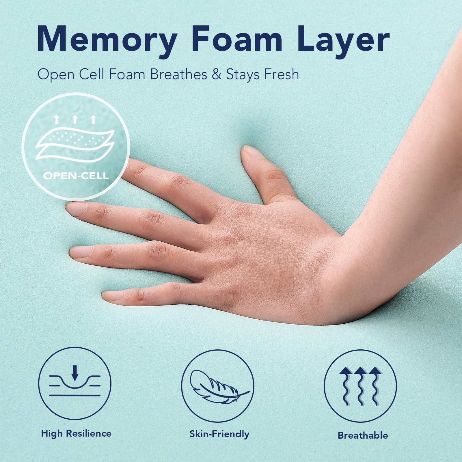 8 Inch Full Memory Foam Mattress , Medium Firm- CertiPUR-US Certified, Bed in a Box for Easy Setup, Pressure Relief & Breathable Bamboo Fiber Washable Cover