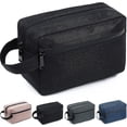 thumbnail image 1 of Neceser de viaje YONGSHENG para mujeres y hombres con divisor y asa negro, 1 of 5