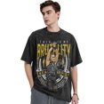 thumbnail image 2 of Rhea Ripley Vintage Oversized Shirt Men's Short Sleeved Tops Women's Crew Neck Graphic Tees, 2 of 5
