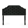 thumbnail image 1 of Christopher Knight Home Silas Velvet Headboard, Queen / Full, Black / Black, 1 of 2