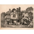thumbnail image 2 of Samuel Prout 14x11 Gold Ornate Wood Frame and Double Matted Museum Art Print Titled - Near Ashbourn (1821), 2 of 4