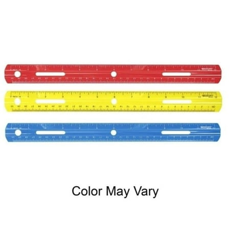DDI Plastic Ruler - Assorted Case of 52 - 12in.Long
