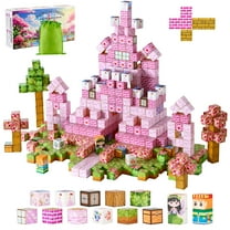VEVOR Magnetic Blocks, 100 PCS Princess Castle Set, Magnetic Building Cubes for Kids, STEM Montessori Sensory Toys for Christmas Birthday Gift, Construction Stacking Toy for 3  Years Old Boys & Girls