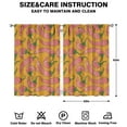 thumbnail image 2 of Boys Girls Kids Nursery Curtains Chili Pattern Red Print Pattern Window Drapes for Living Room Bedroom Playroom Decor Rod Pocket 42x63Inch 2 Panels, 2 of 2