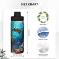 thumbnail image 3 of Naloa Underwater Fish Turtle 18oz Sports Insulated Kettle, Stainless Steel Insulated Cup for Women Men for Fitness, Gym & Outdoor, 3 of 7