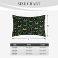 thumbnail image 3 of Plush Throw Pillow Covers, fluorescent green dog Pillow Cases with Invisible Zipper, Breathable Microfiber Pillow Cases Standard Size for Sleeping Bedroom Sofa Living Room 20x30, 3 of 5