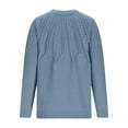 thumbnail image 5 of Zedker Sweaters for Women Winter Clothes Casual Lightweight Long Sleeve Crew Neck Solid Basic Sweater Tops 2025 Pullover Top for Fall Winter,Plus Blue XL, 5 of 6
