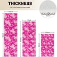 thumbnail image 4 of Pink Breast Cancer Kitchen Rugs Sets Of 3,Kitchen Runner Rugs Non Skid Washable,Decorative Kitchen Floor Mats for Kitchen,Sink,Laundry,17"x30"+ 17"x47" + 17"x59", 4 of 6