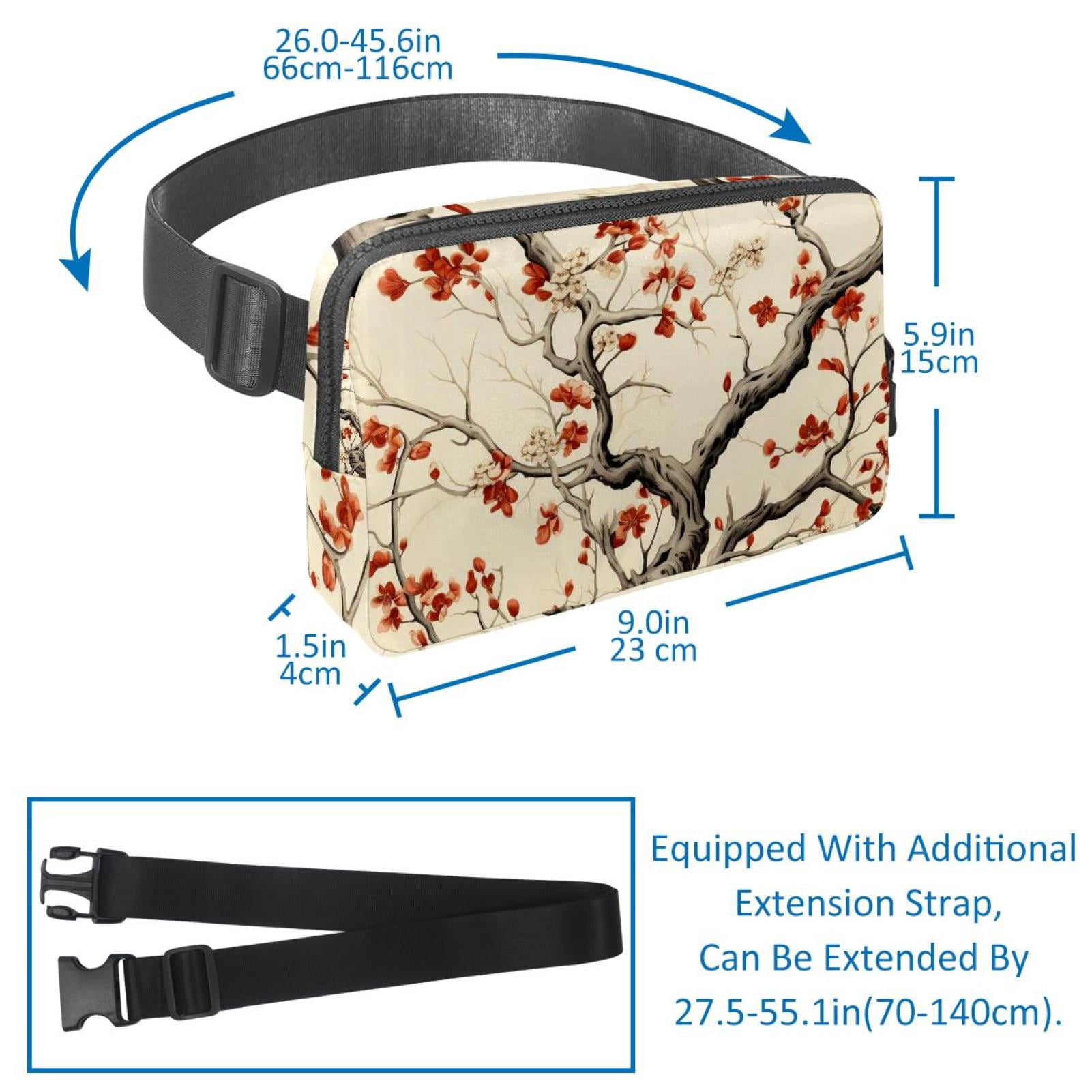 Tree Adjustable Lightweight Unisex Waist Bag Running Belt with Extension Strap Money Belt Holder
