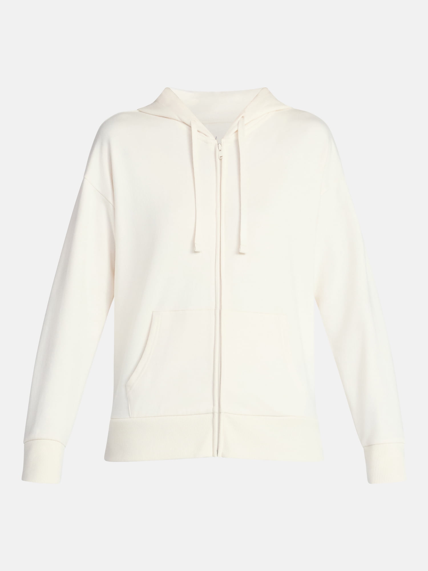 Time and Tru Women's and Women’s Plus Zip Front Fleece Hoodie Jacket, Sizes XS-4X